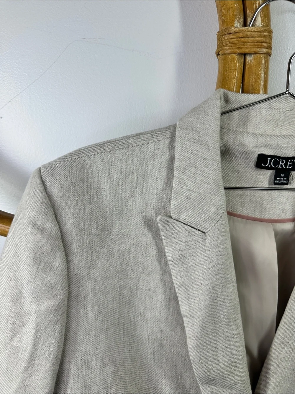 J. Crew Alexandra Cream Linen Blazer sz 18